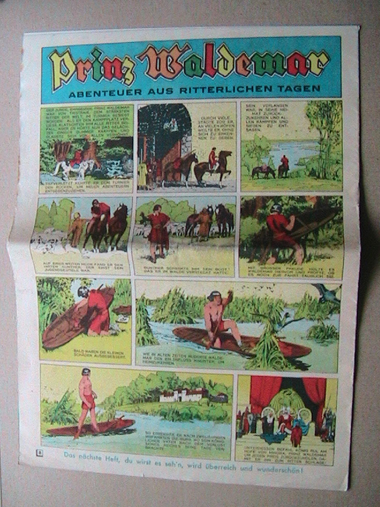 Prinz Waldemar-Comics in der Kinderzeitung Papagei (1939)